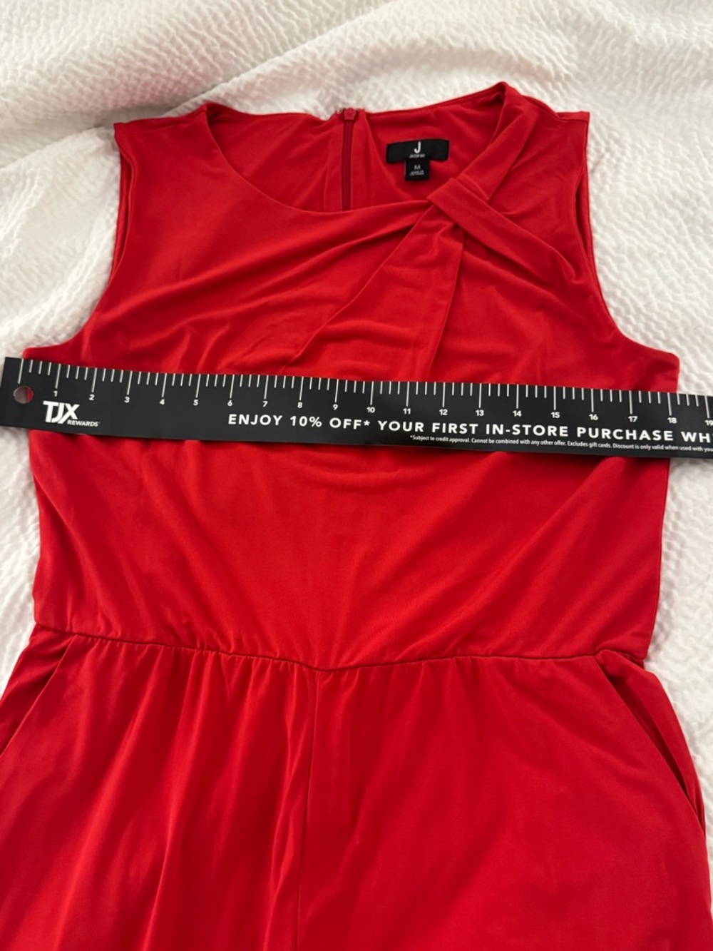 Jason Wu Women’s City Sleeveless Red Wide-Leg Jumpsuit - Picture 6 of 7